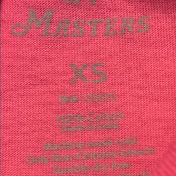 Masters NWT Authentic Girls X-Small 2017 Pink Masters T-Shirt - Picture 3 of 5